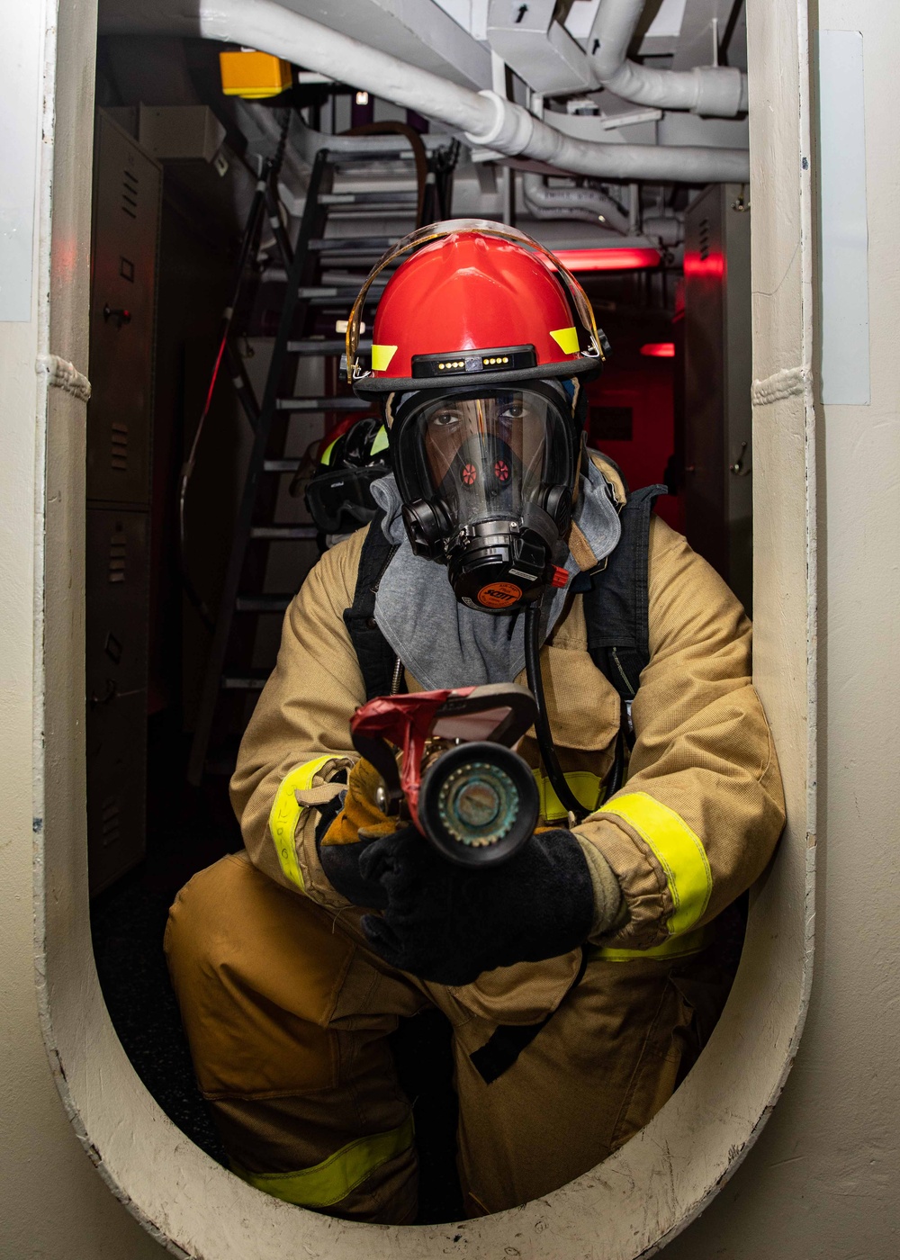 George H.W. Bush Sailors Participate in Damage Control Drills