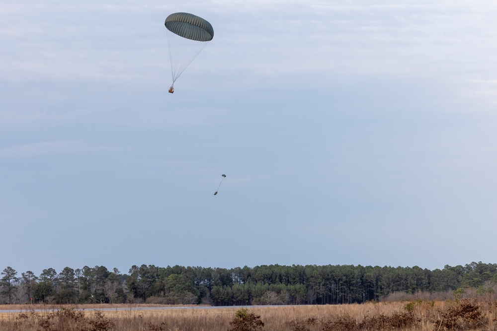 2nd Distribution Support Battalion Conducts Air Delivery Training