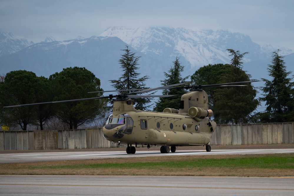 RNLAF Conducts Mountain Flying Training at Aviano