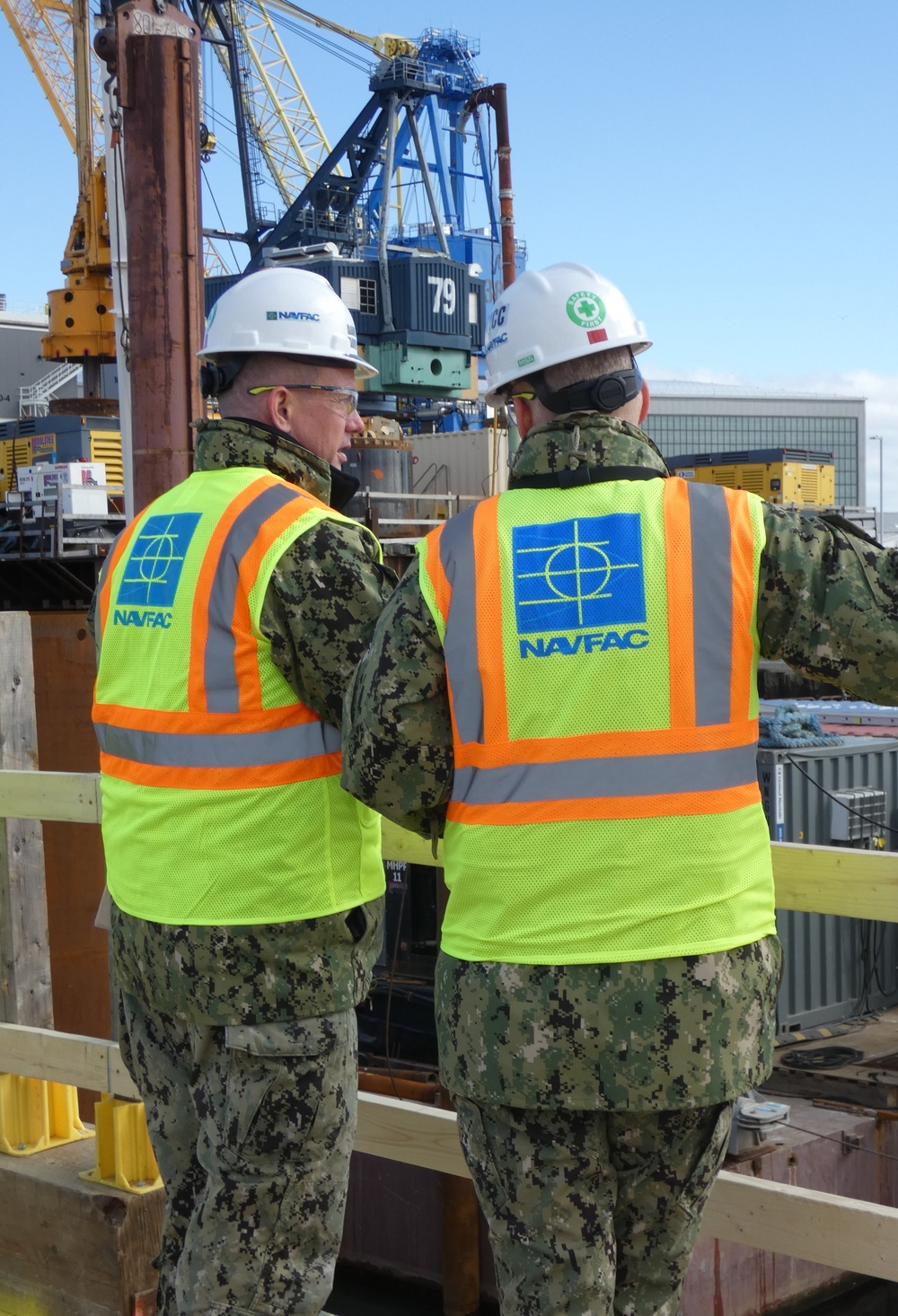 Rear Admiral VanderLey Tours Projects at Portsmouth Naval Shipyard