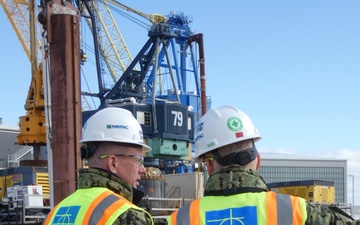 Rear Admiral VanderLey Tours Projects at Portsmouth Naval Shipyard