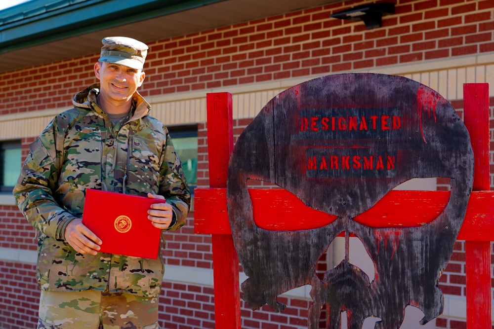 First Airman graduates Marine Corps Designated Marksman Course