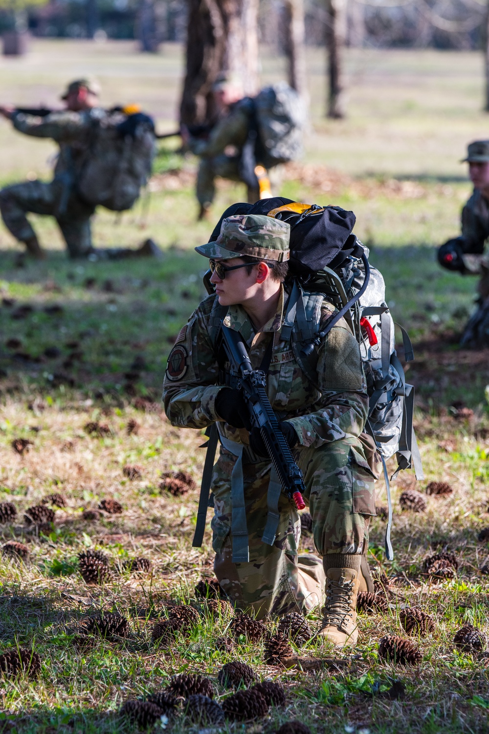 Officer Trainee conducts expeditionary skills training at Officer Training School