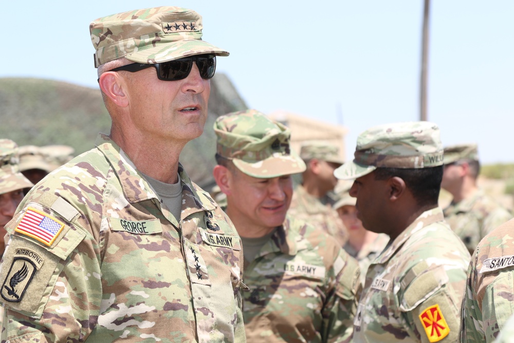 Chief Staff of the Army and Sergeant Major of the Army visit Fort Bliss