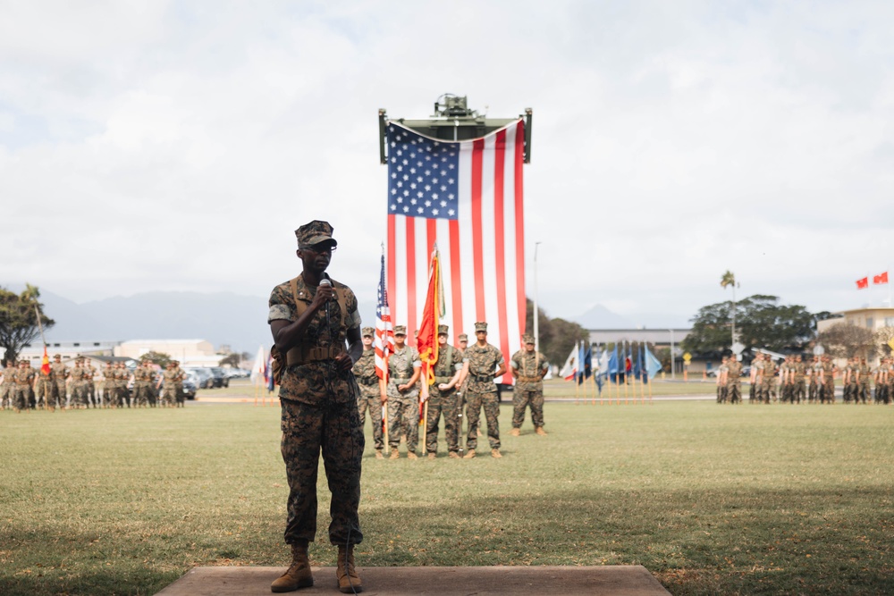 3d LLB Sergeant Major Relief and Appointment Ceremony