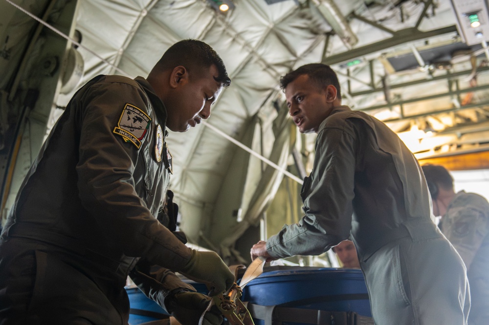 U.S., Bangladesh Air Forces conduct airdrop for Cope South 2024