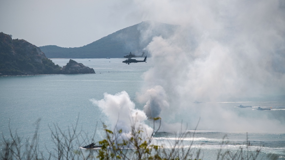 Exercise Cobra Gold 2024 amphibious landing operation