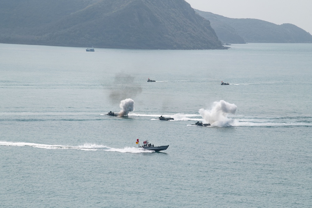 Exercise Cobra Gold 2024 amphibious landing operation