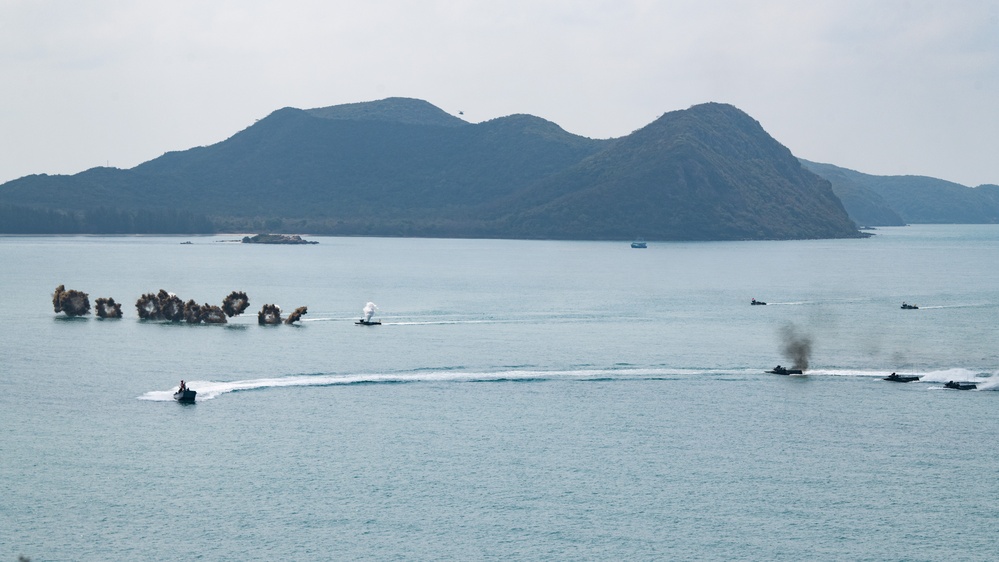 Exercise Cobra Gold 2024 amphibious landing operation