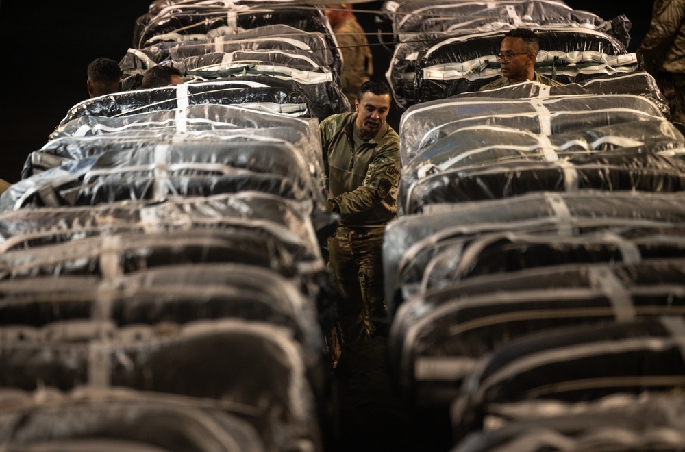 U.S. Air Force, Army airdrop 66 pallets of humanitarian aid to Gaza