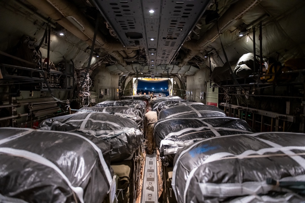 U.S. Air Force, Army airdrop 66 pallets of humanitarian aid to Gaza