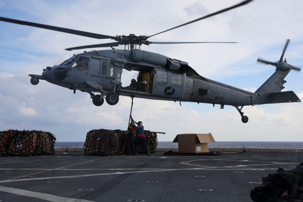 Vertical Replenishment at Sea