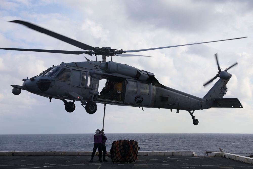 Vertical Replenishment at Sea