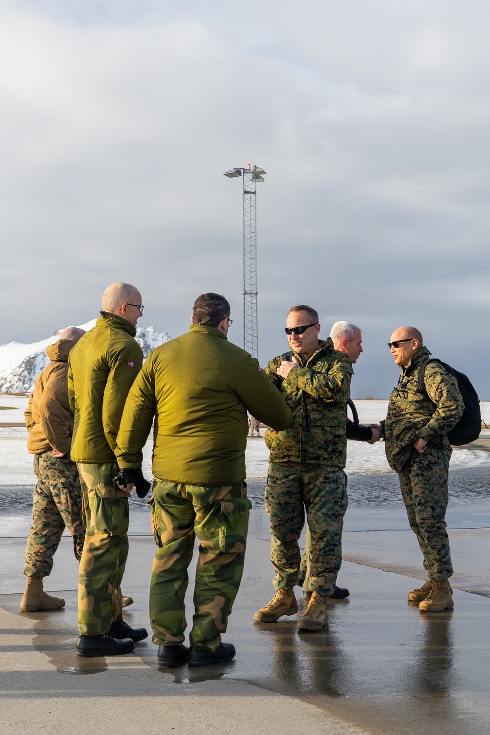 Leaders from the 2nd Marine Aircraft Wing visit U.S. Marines and members of the Royal Norwegian Air Force in Norway in preparation for Exercise Nordic Response 24