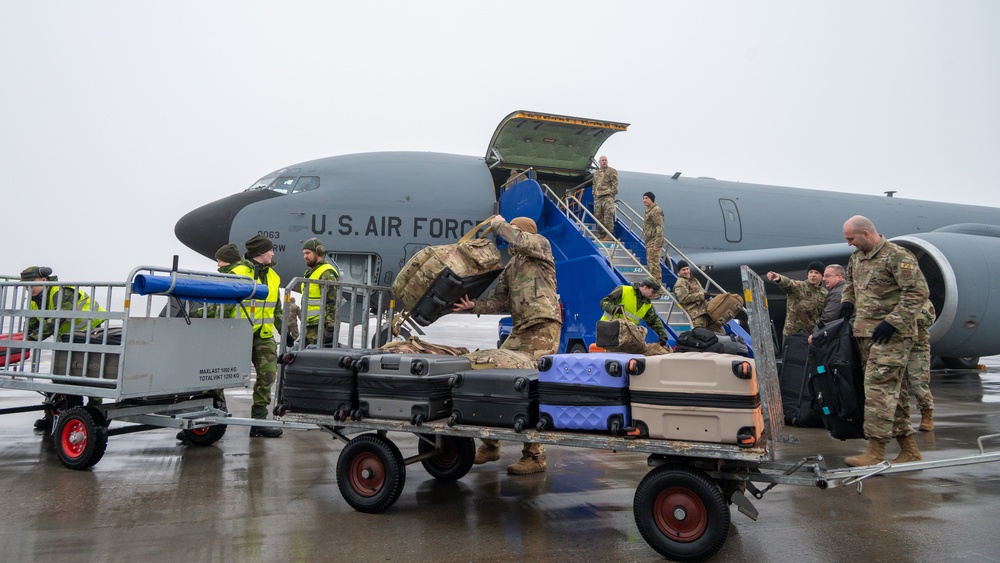 Reservists from the 914th ARW Arrive in Sweden for Exercise Nordic Response 24