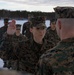 U.S. Marine with 2nd Marine Aircraft Wing reenlists in Norway