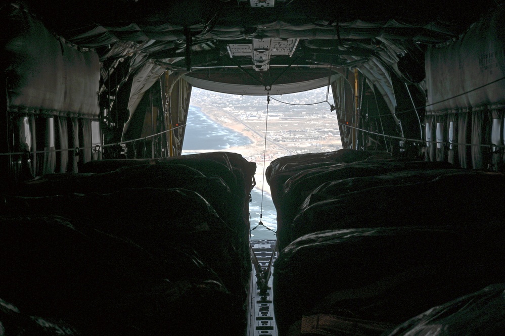 U.S. Air Force, Army airdrop 66 pallets of humanitarian aid to Gaza