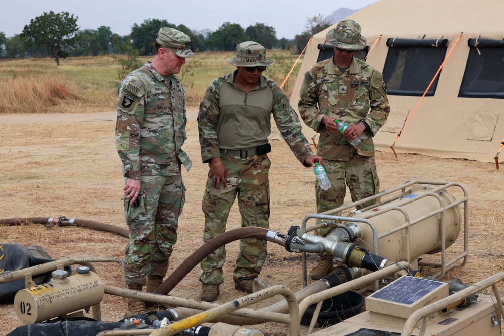 16th CAB Commander, Col. Derek A. Smith, visits 2-158th Assault Helicopter Battalion’s Forward arming and refueling point (FARP)