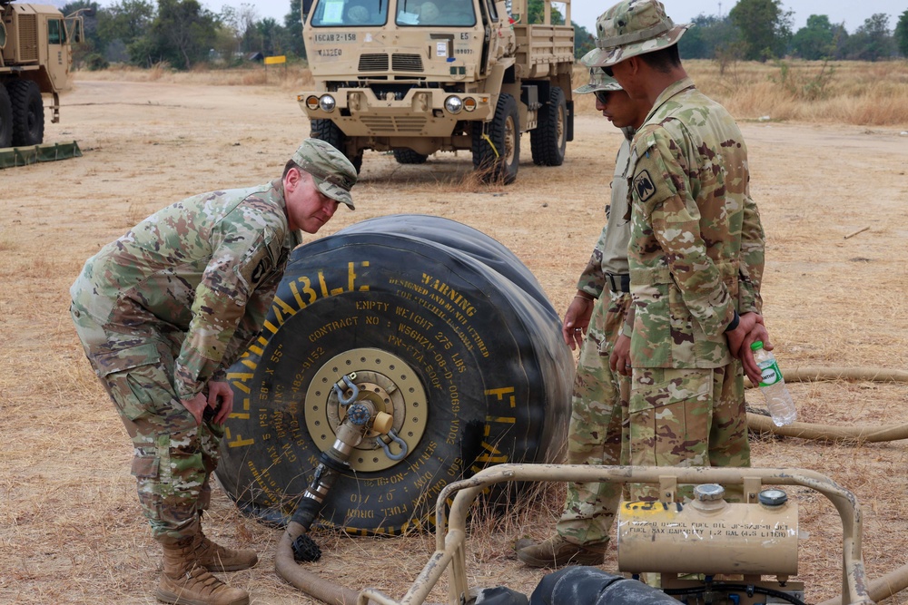 16th CAB Commander, Col. Derek A. Smith, visits 2-158th Assault Helicopter Battalion’s Forward arming and refueling point (FARP)