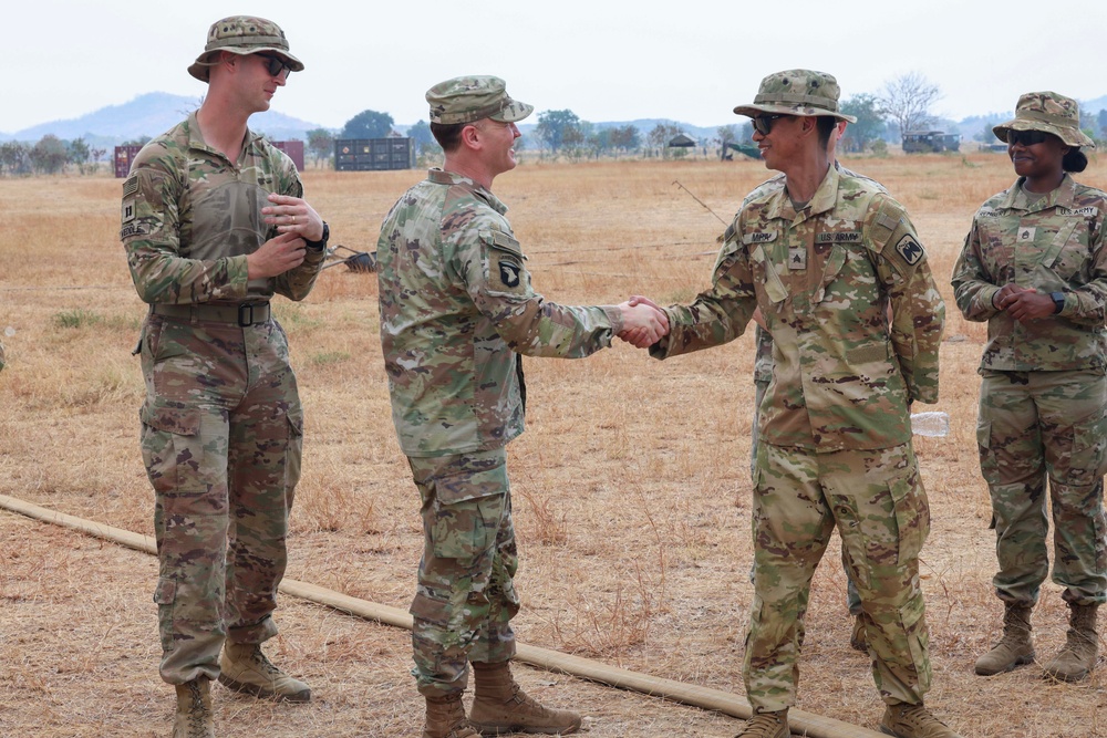 16th CAB Commander, Col. Derek A. Smith, visits 2-158th Assault Helicopter Battalion’s Forward arming and refueling point (FARP)