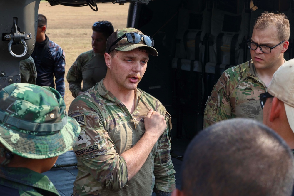 16th CAB conducts multinational Fast Rope Insertion and Extraction System (FRIES) training for Cobra Gold 2024