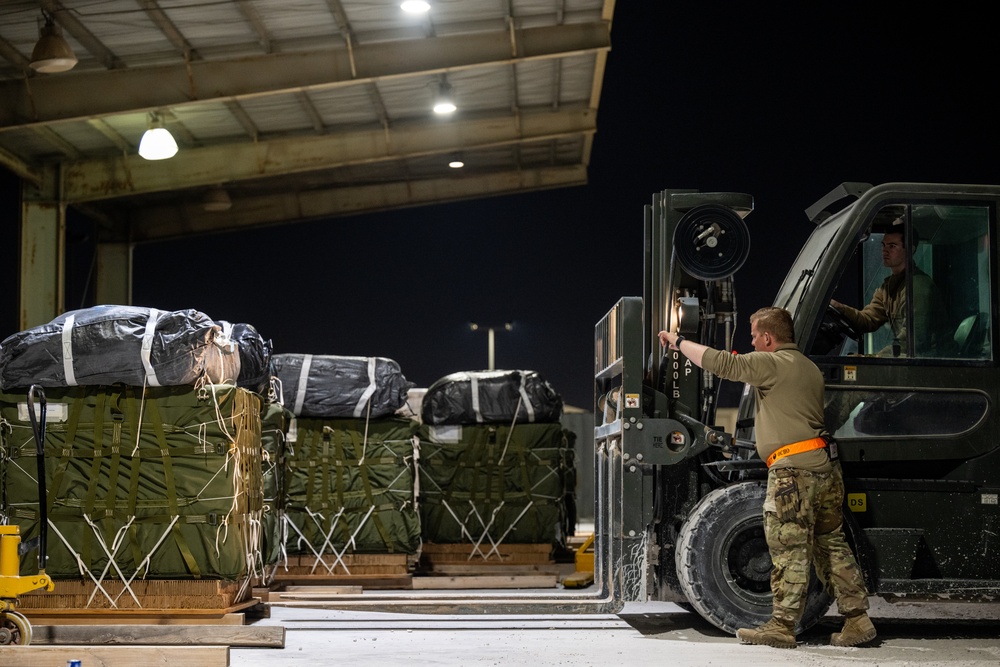 U.S. Air Force, Army airdrop 66 pallets of humanitarian aid to Gaza