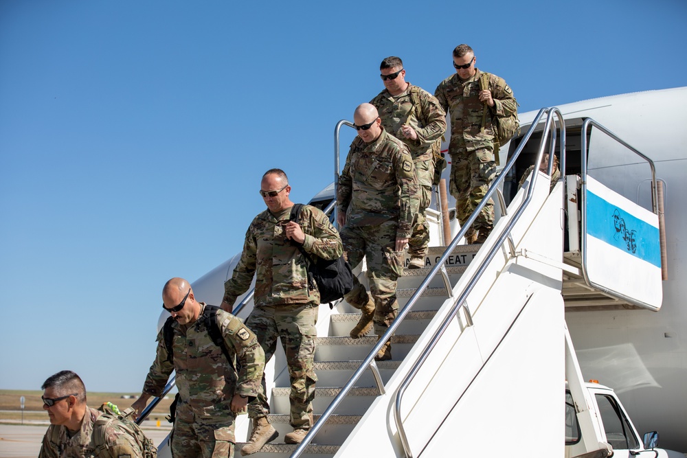 Soldiers with the 109th Regional Support Group return from a nine-month deployment