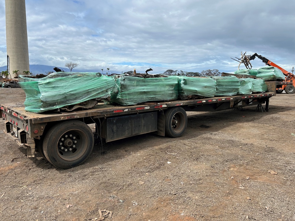 Lahaina metal debris bailed