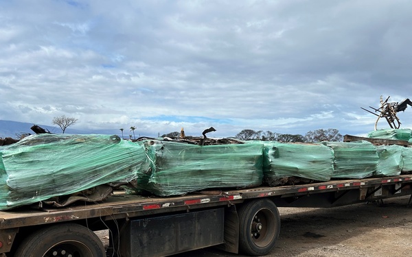 Lahaina metal debris bailed