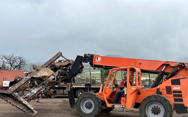 Lahaina metal debris bailed