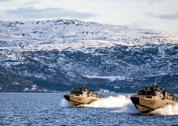 NATO’s Newest Member operates from USS Gunston Hall in the High North