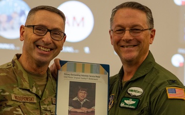 Chief awarded the Military Outstanding Volunteer Service Medal
