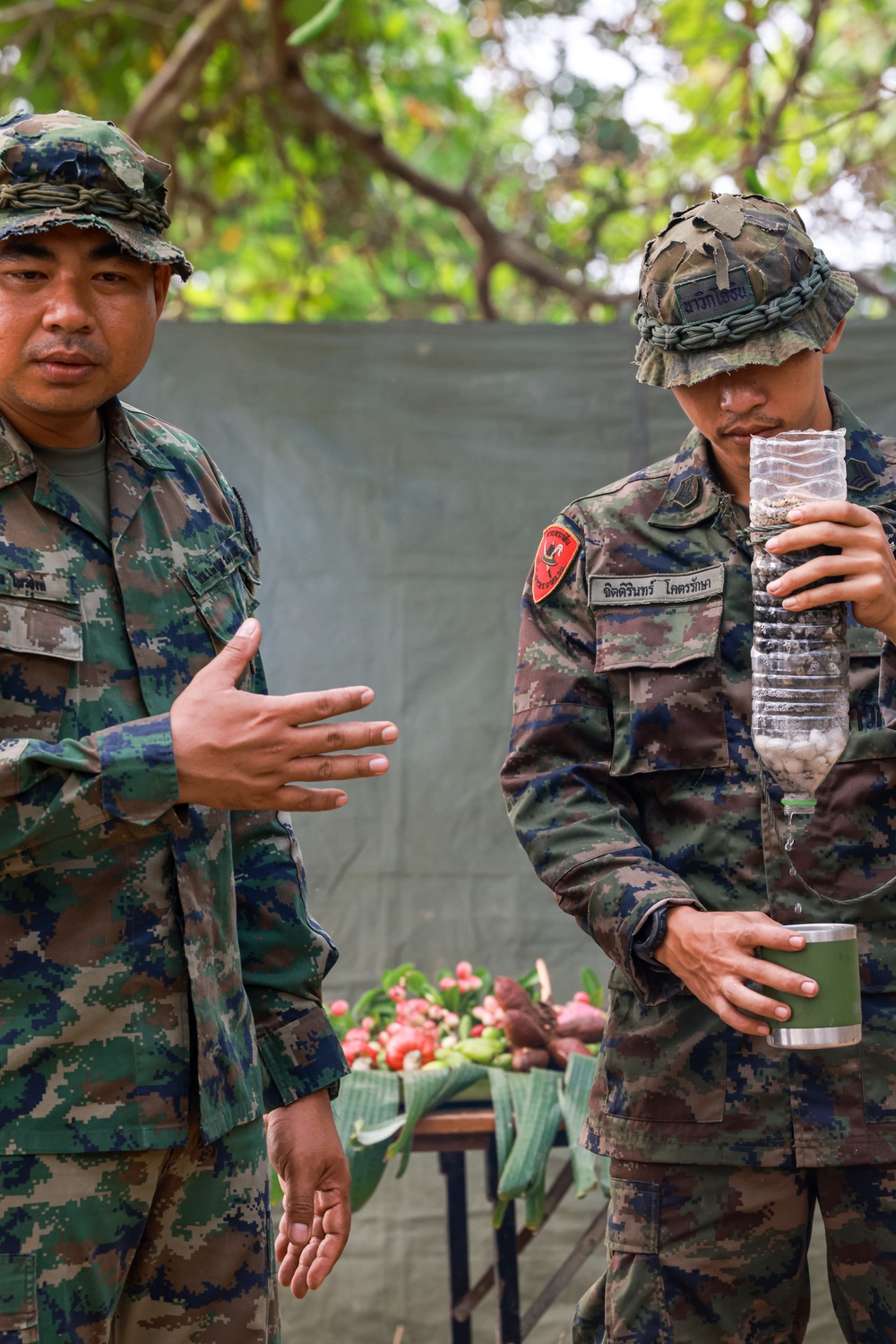 Royal Thai Marines Teach 15th MEU Marines About Jungle Survival