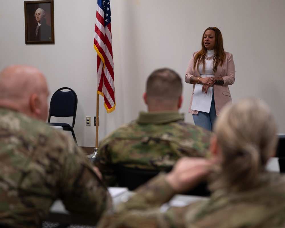 Photo of the 116th Air Control Wing Security Forces Briefing