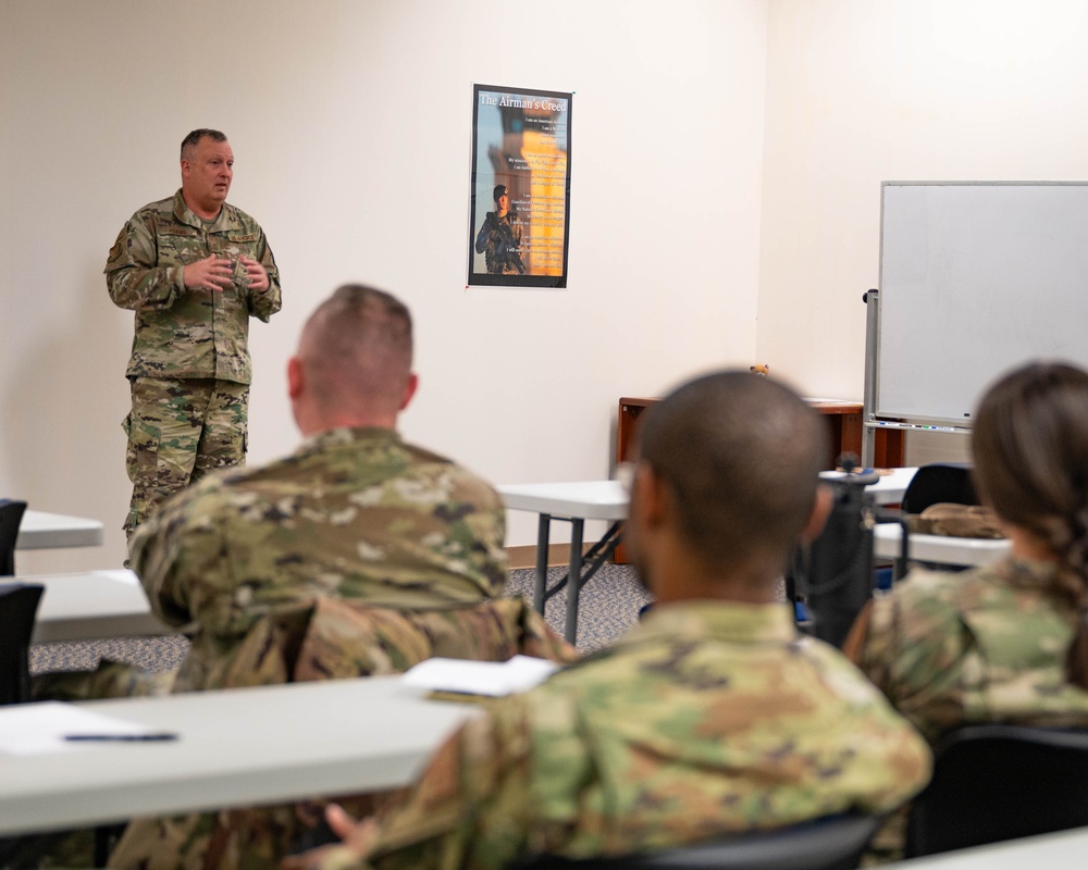 Photo of the 116th Air Control Wing Security Forces Briefing