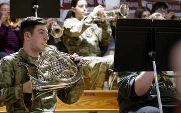 147th Army Band plays with Spearfish Highschool Band