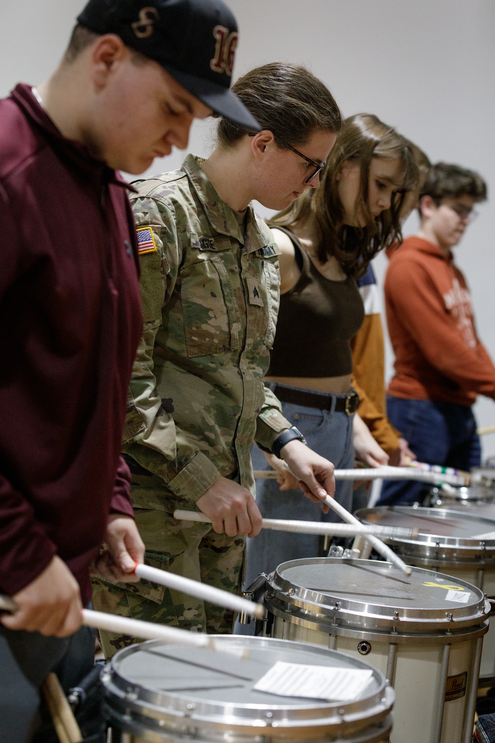 147th Army Band plays with Spearfish Highschool Band