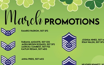 507th ARW March Enlisted Promotions
