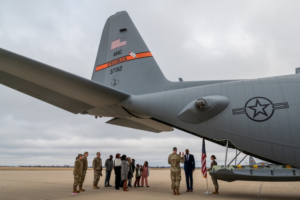 Commissioning at the 182nd Airlift Wing