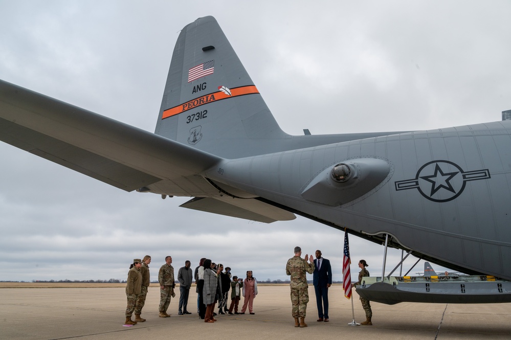 Commissioning at the 182nd Airlift Wing