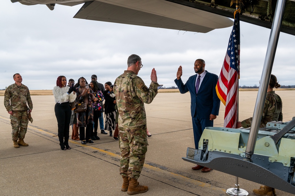 Commissioning at the 182nd Airlift Wing