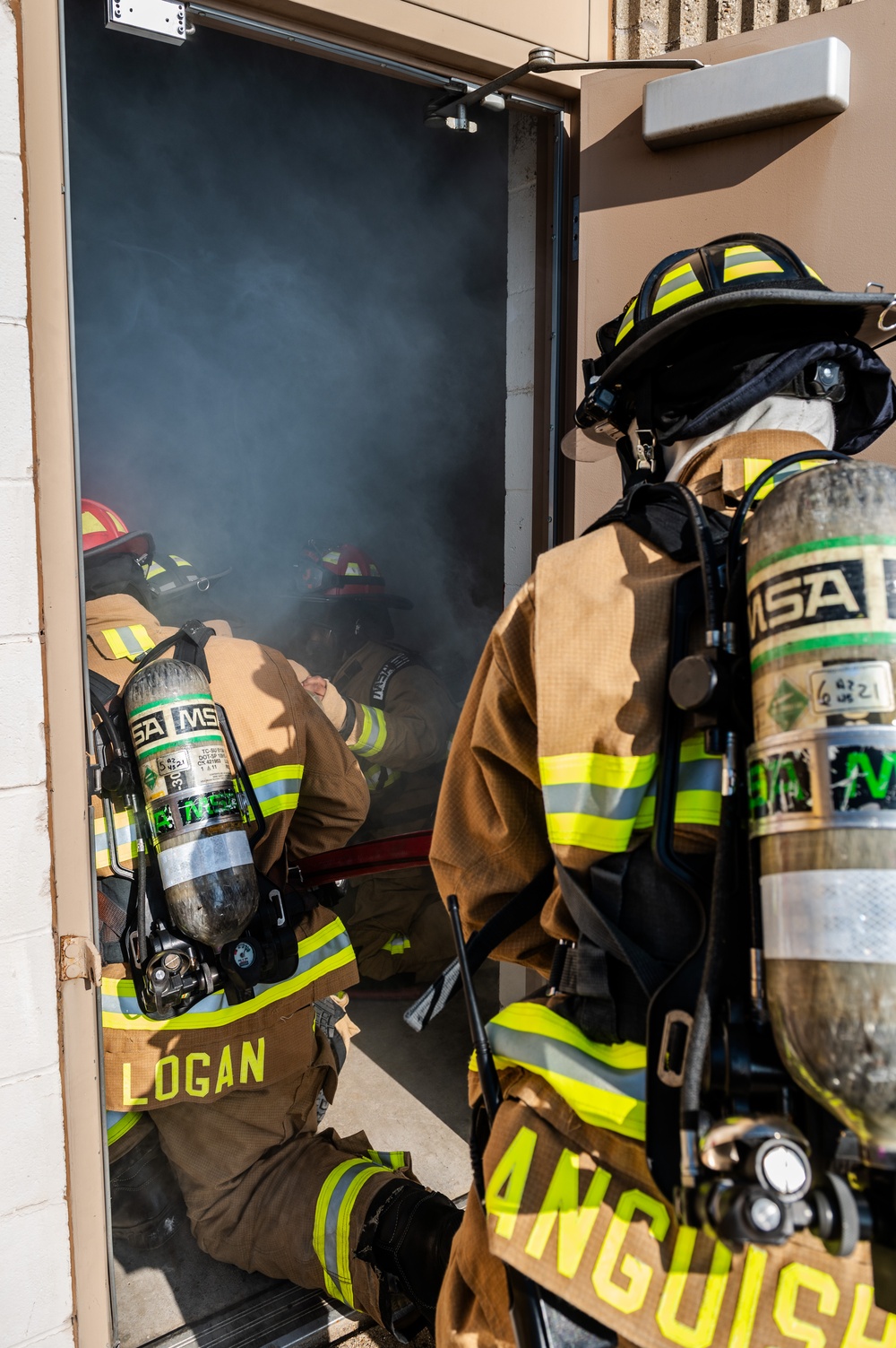 182nd Airlift Wing Firefighters Execute Structural Drill