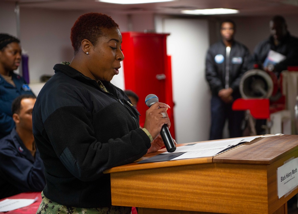 DVIDS - Images - USS Blue Ridge Observes Black History Month [Image 4 of 6]