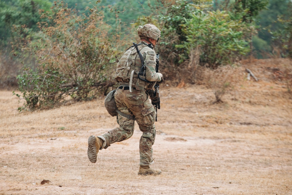 2-2 SBCT squad live fire exercise in Sa Kaeo Province for Cobra Gold 2024