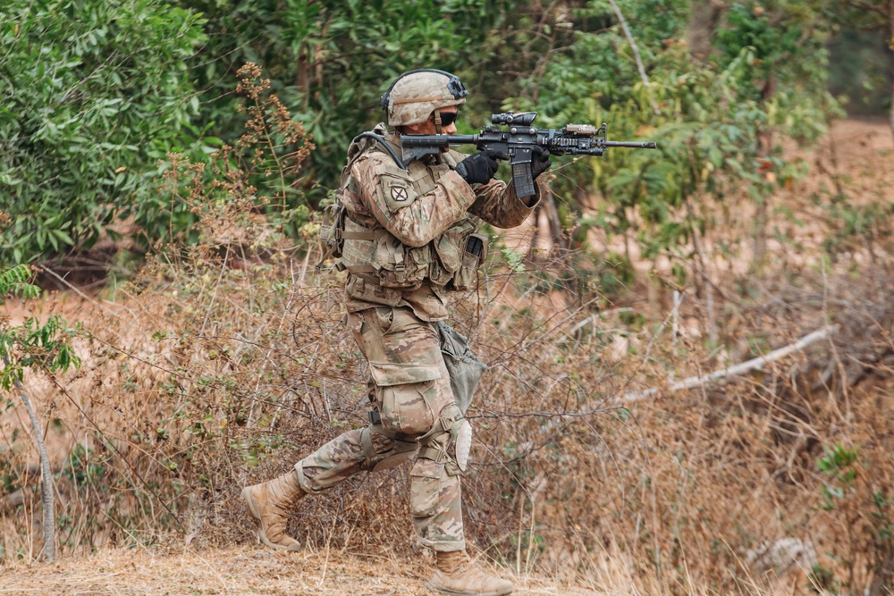 2-2 SBCT squad live fire exercise in Sa Kaeo Province for Cobra Gold 2024