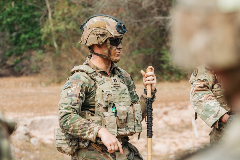 2-2 SBCT squad live fire exercise in Sa Kaeo Province for Cobra Gold 2024