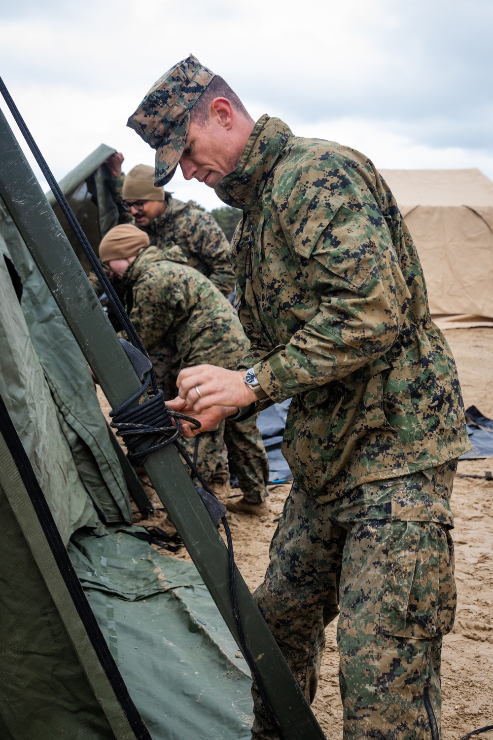 1st MARDIV Marines build command post for Freedom Shield 24