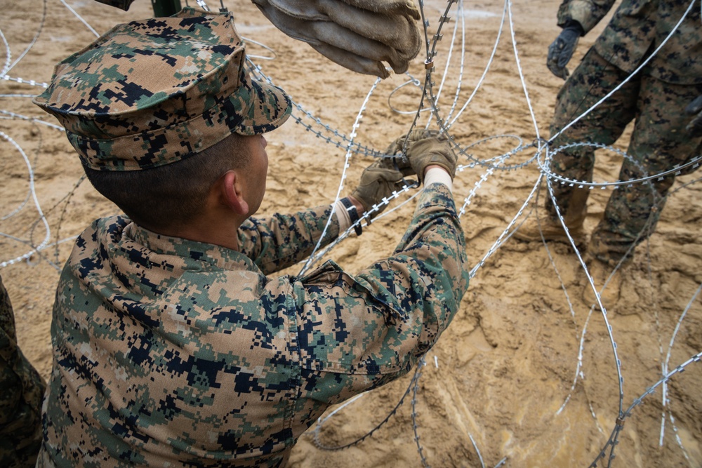 1st MARDIV Marines build command post for Freedom Shield 24