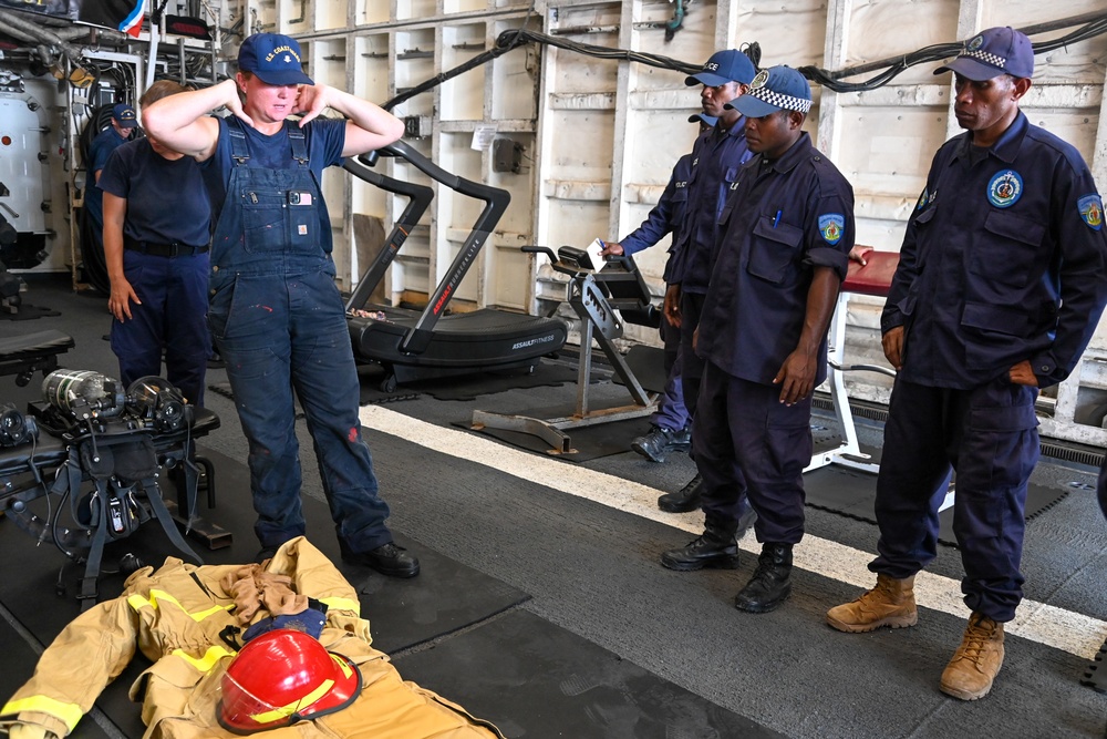 U.S. Coast Guard Cutter Harriet Lane crew engage with Vanuatu community, partners