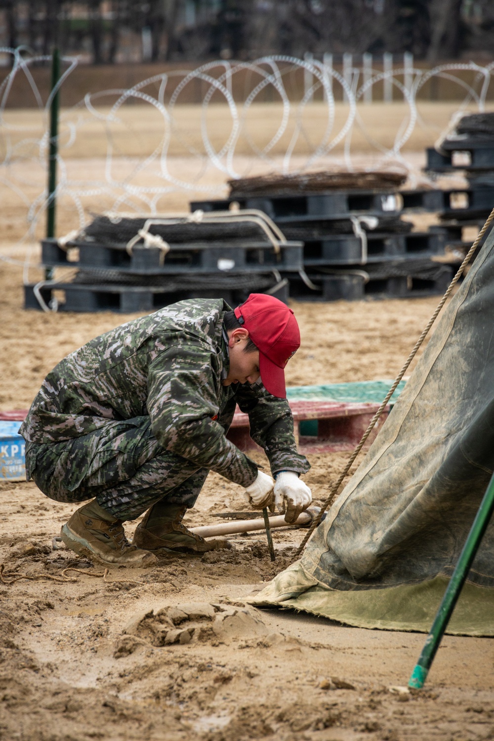 1st MARDIV Marines build command post for Freedom Shield 24